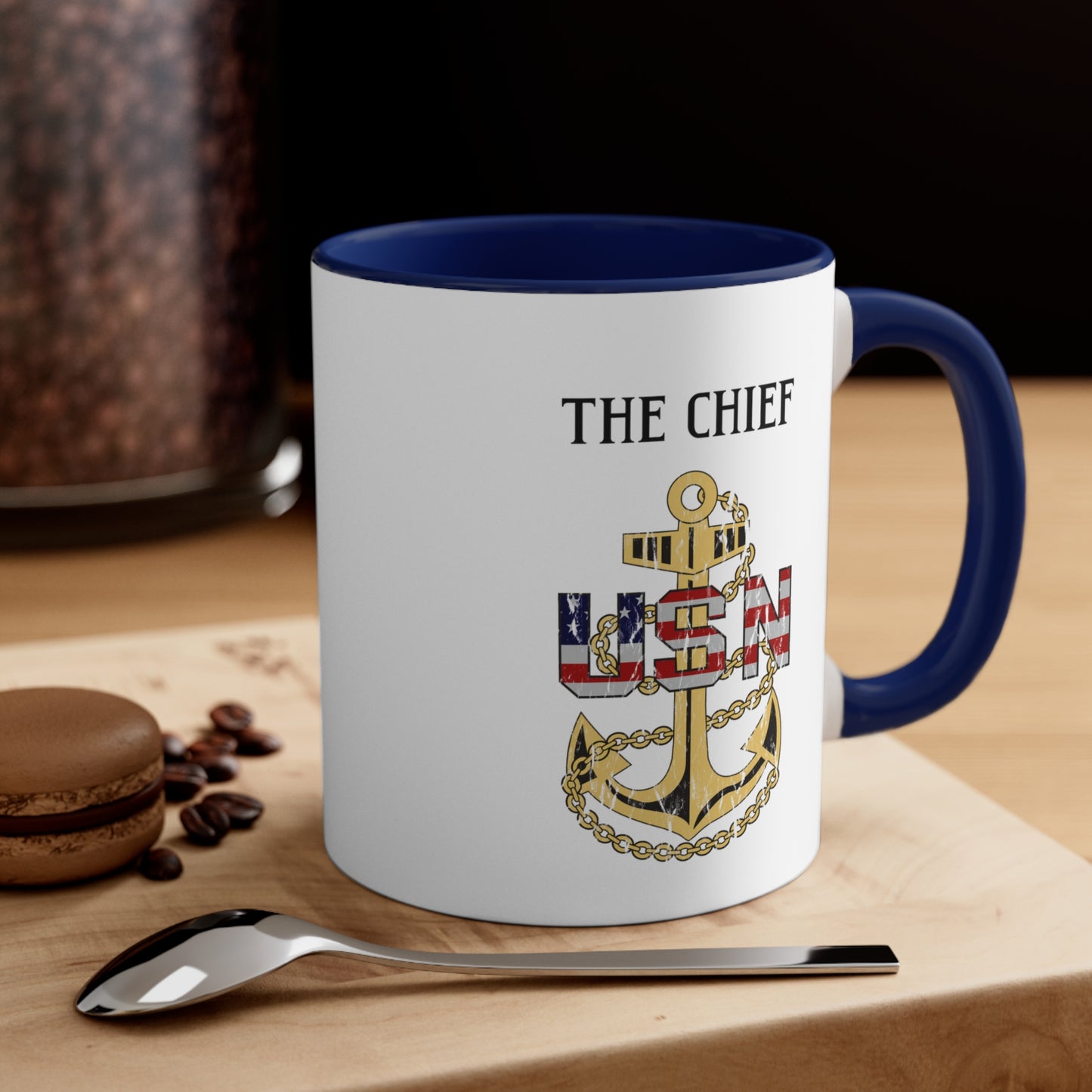 USN Chief Coffee Cup, CPO mug, Chiefs mess, perfect gift for Season, Military Cup, Veteran gift, Navy Chief Navy Pride