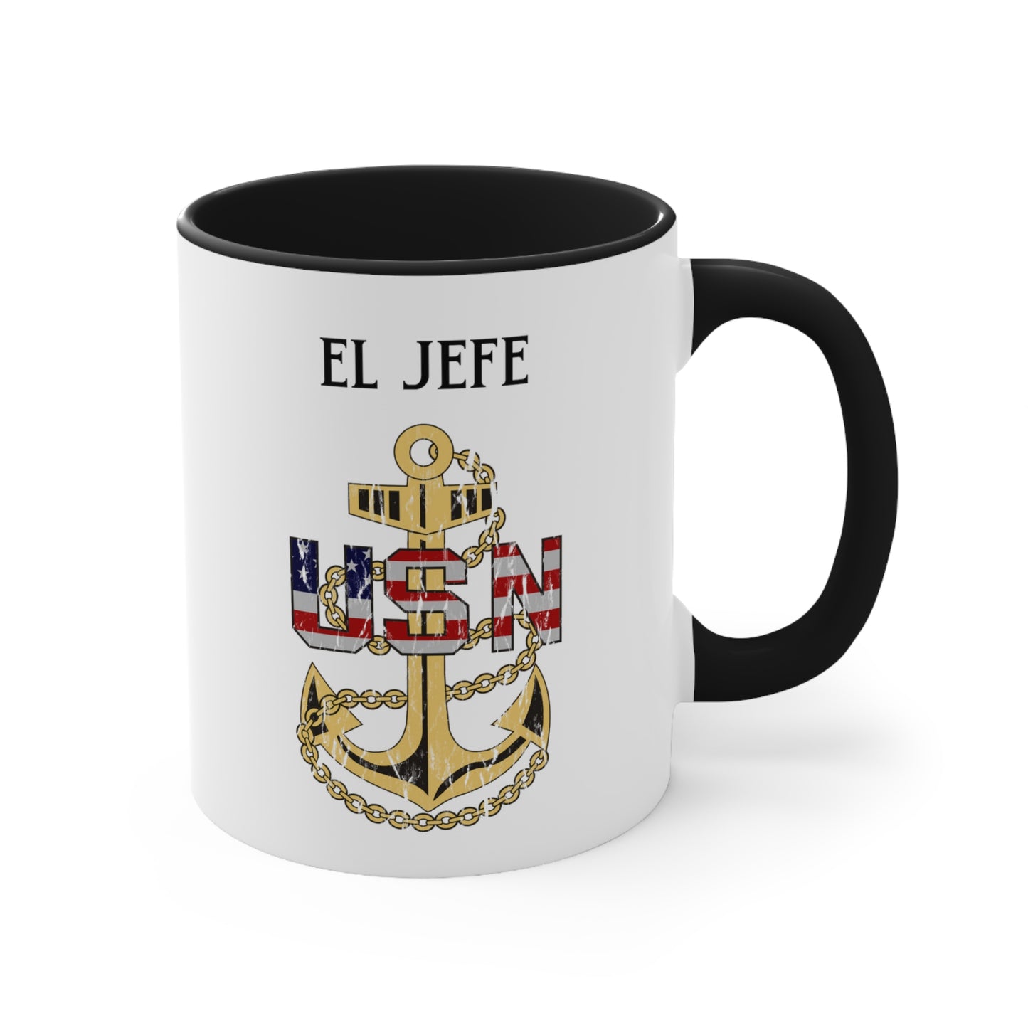 USN Chief Coffee Cup, CPO mug, Chiefs mess, perfect gift for Season, Military Cup, Veteran gift, Navy Chief Navy Pride, El Jefe