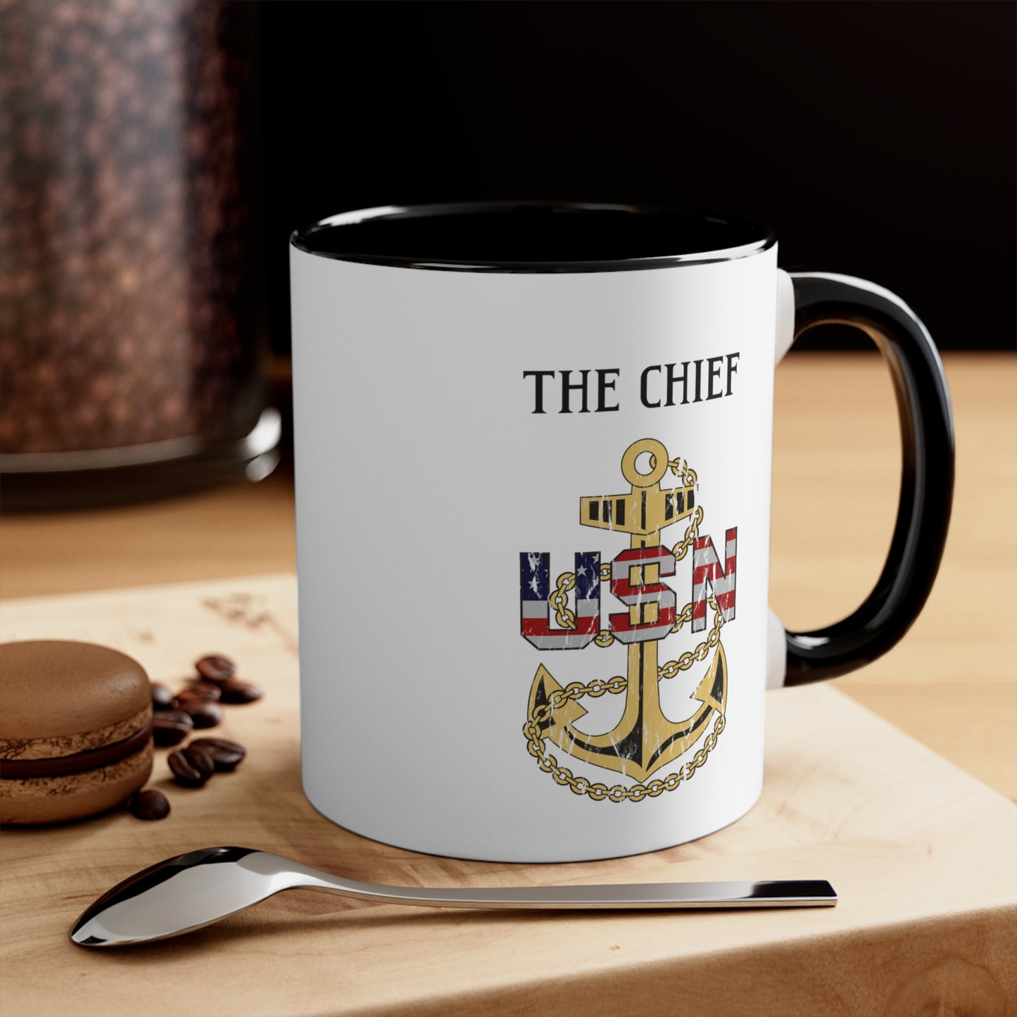 USN Chief Coffee Cup, CPO mug, Chiefs mess, perfect gift for Season, Military Cup, Veteran gift, Navy Chief Navy Pride