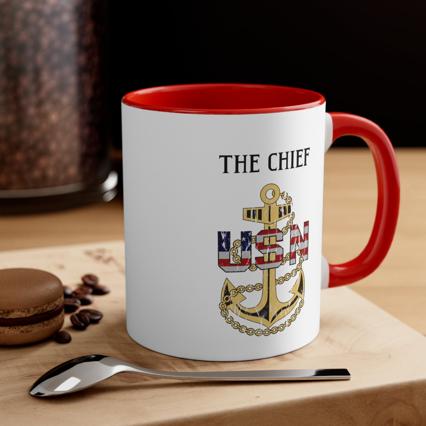 USN Chief Coffee Cup, CPO mug, Chiefs mess, perfect gift for Season, Military Cup, Veteran gift, Navy Chief Navy Pride